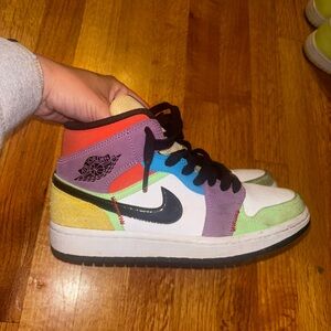 Multi-color Jordan’s- lightly worn some scuffs